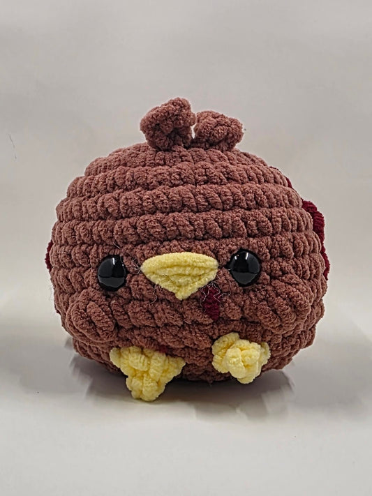🦃 Round Crochet Turkey Plush