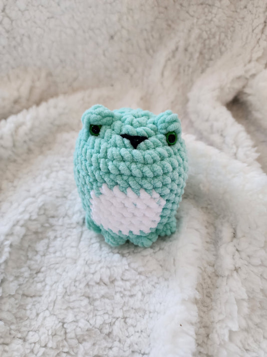 Pocket-Sized Crochet Frog Plush
