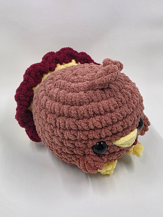🦃 Round Crochet Turkey Plush