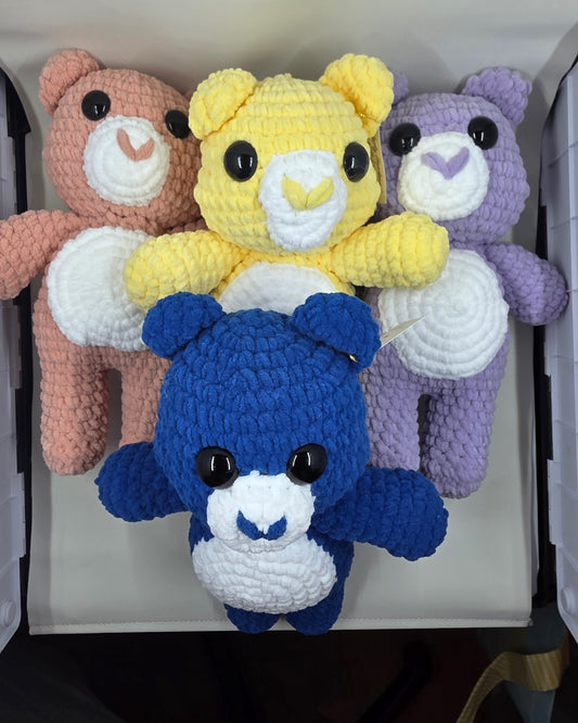 🐻 Crochet Rainbow Bear Plush