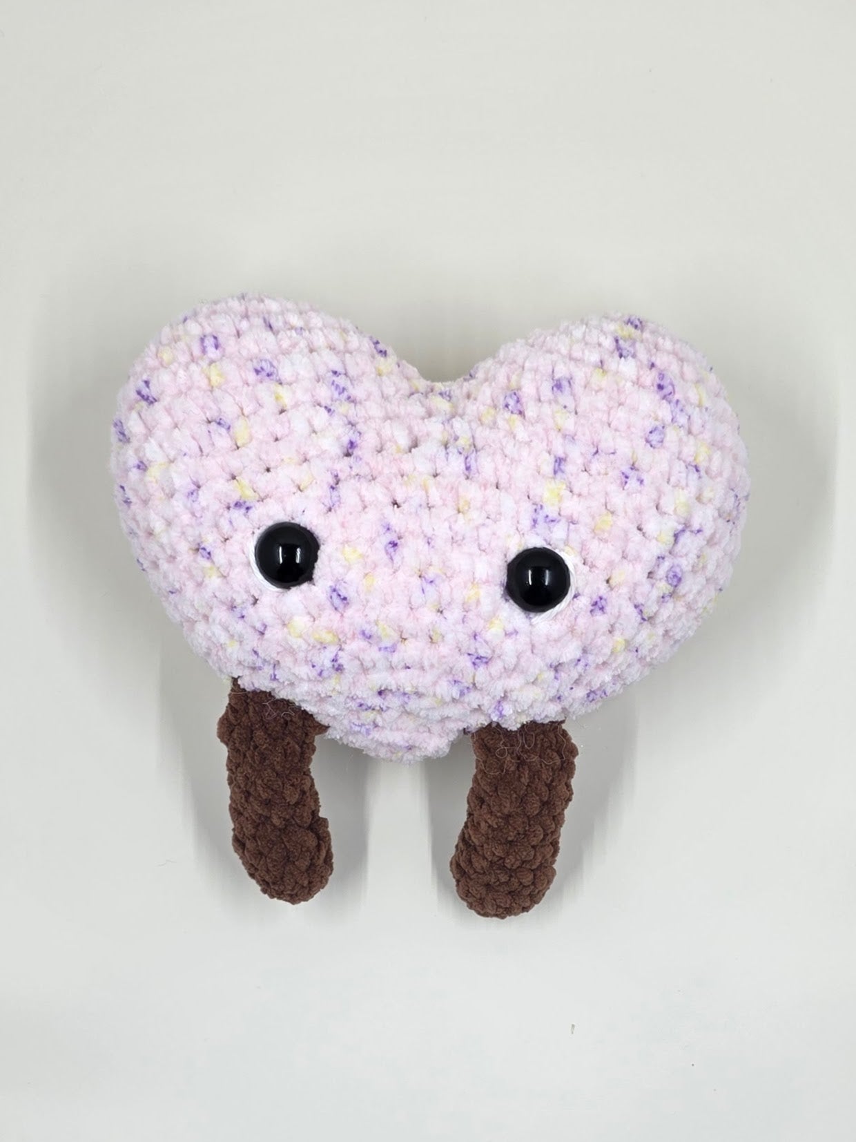 🍦 Crochet Ice Cream Heart Plush