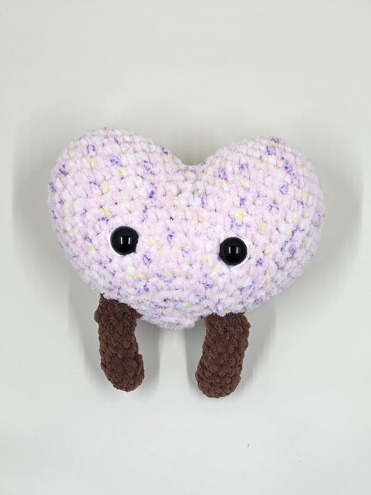 🍦 Crochet Ice Cream Heart Plush