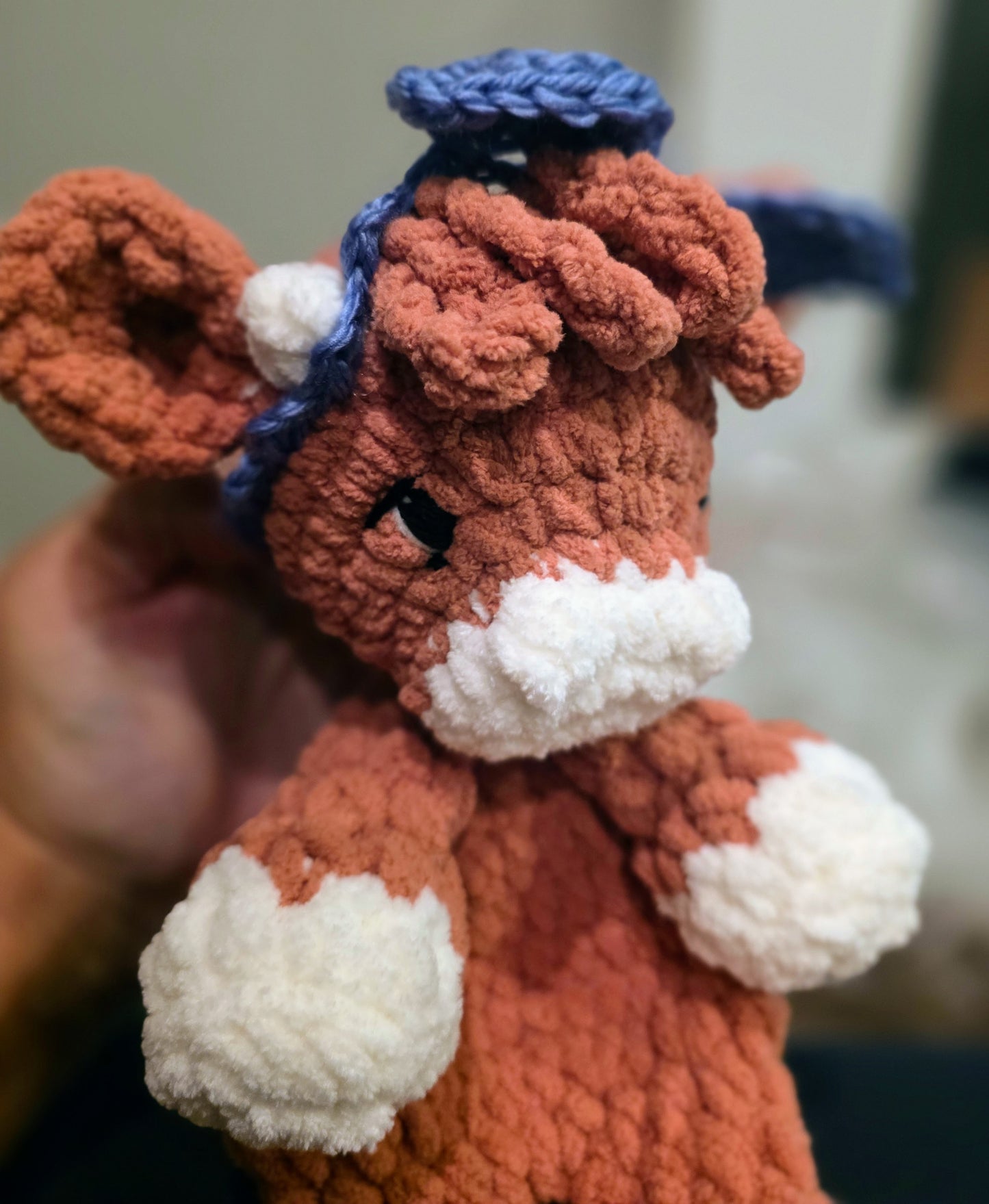 🐮 Crochet Calf Lovie – “Charlie the Calf”