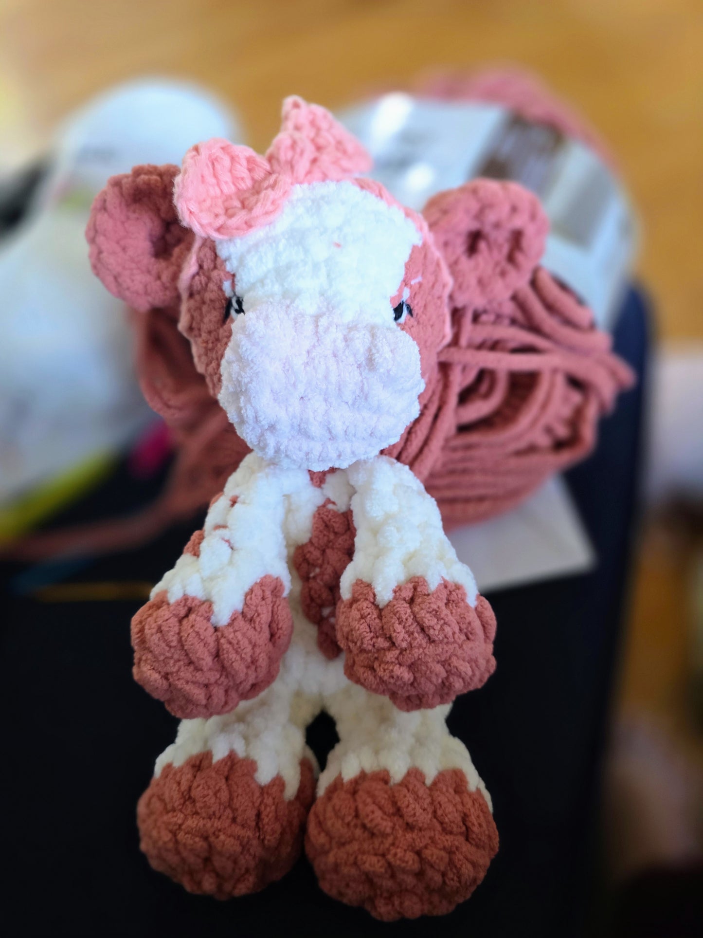 🐮 Crochet Calf Lovie – “Charlie the Calf”