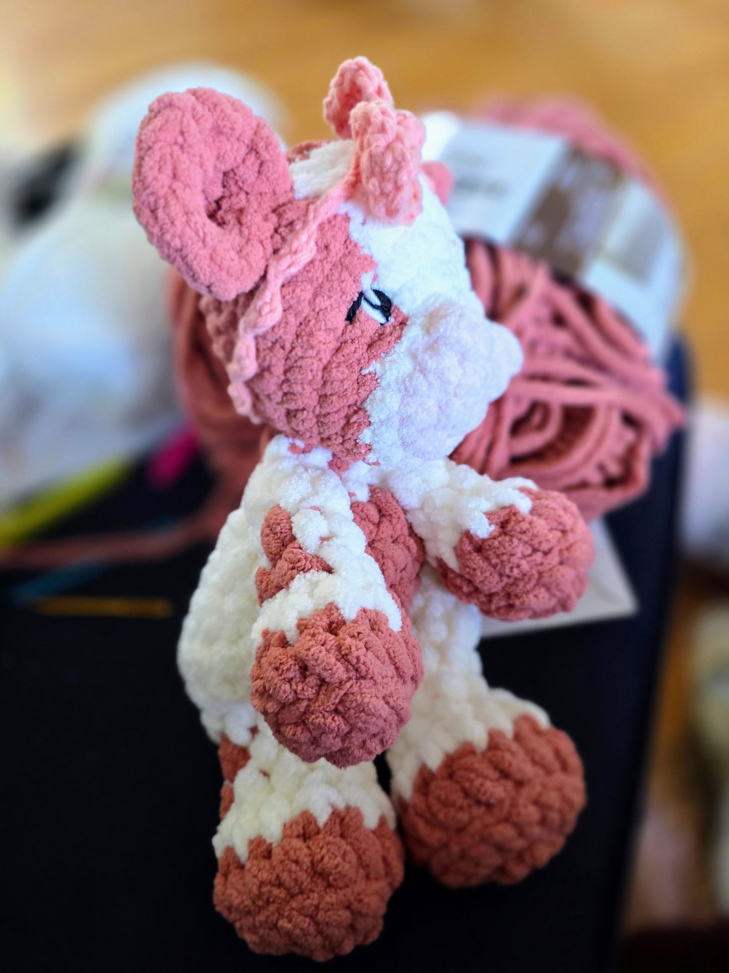 🐮 Crochet Calf Lovie – “Charlie the Calf”