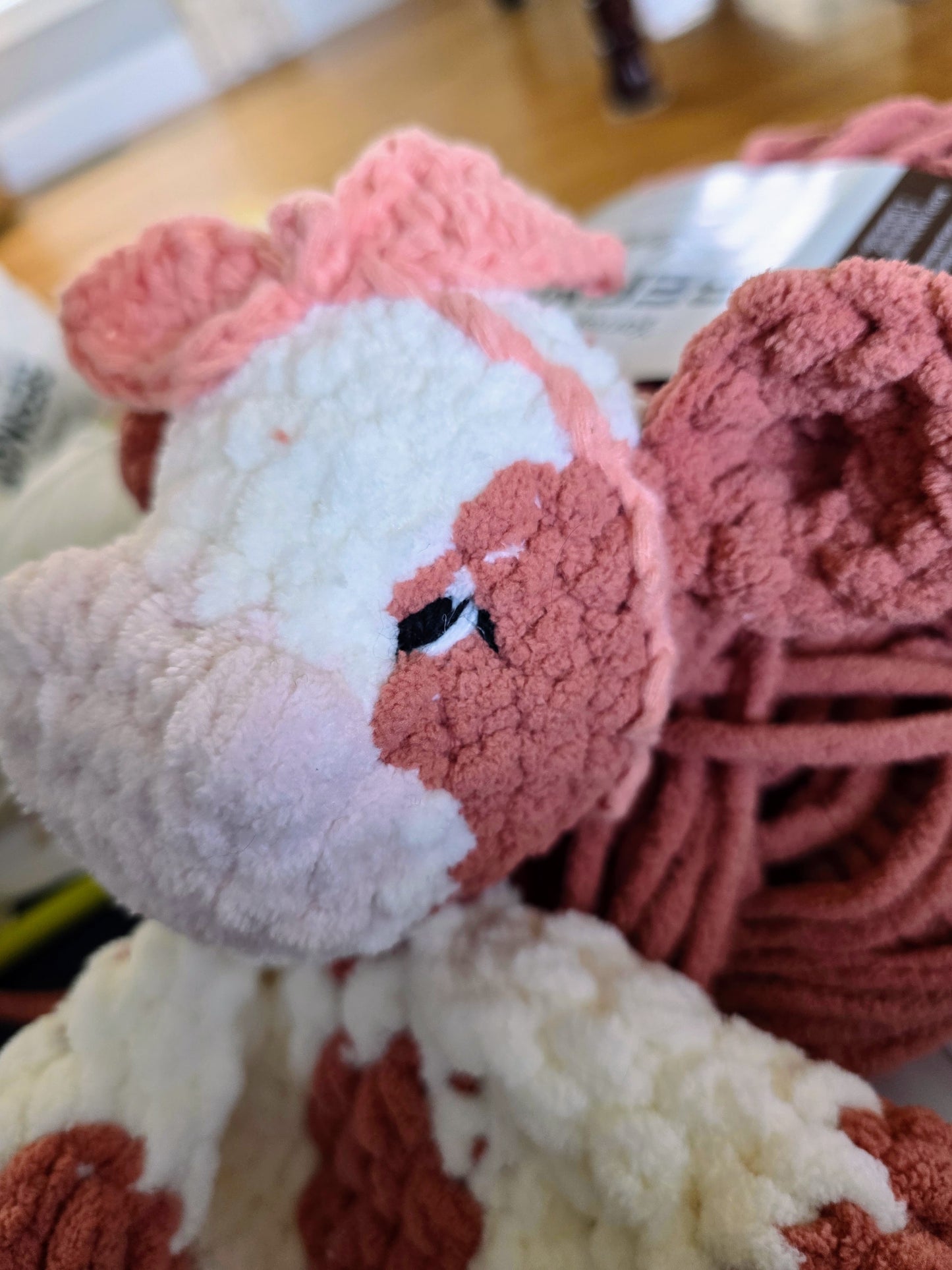 🐮 Crochet Calf Lovie – “Charlie the Calf”