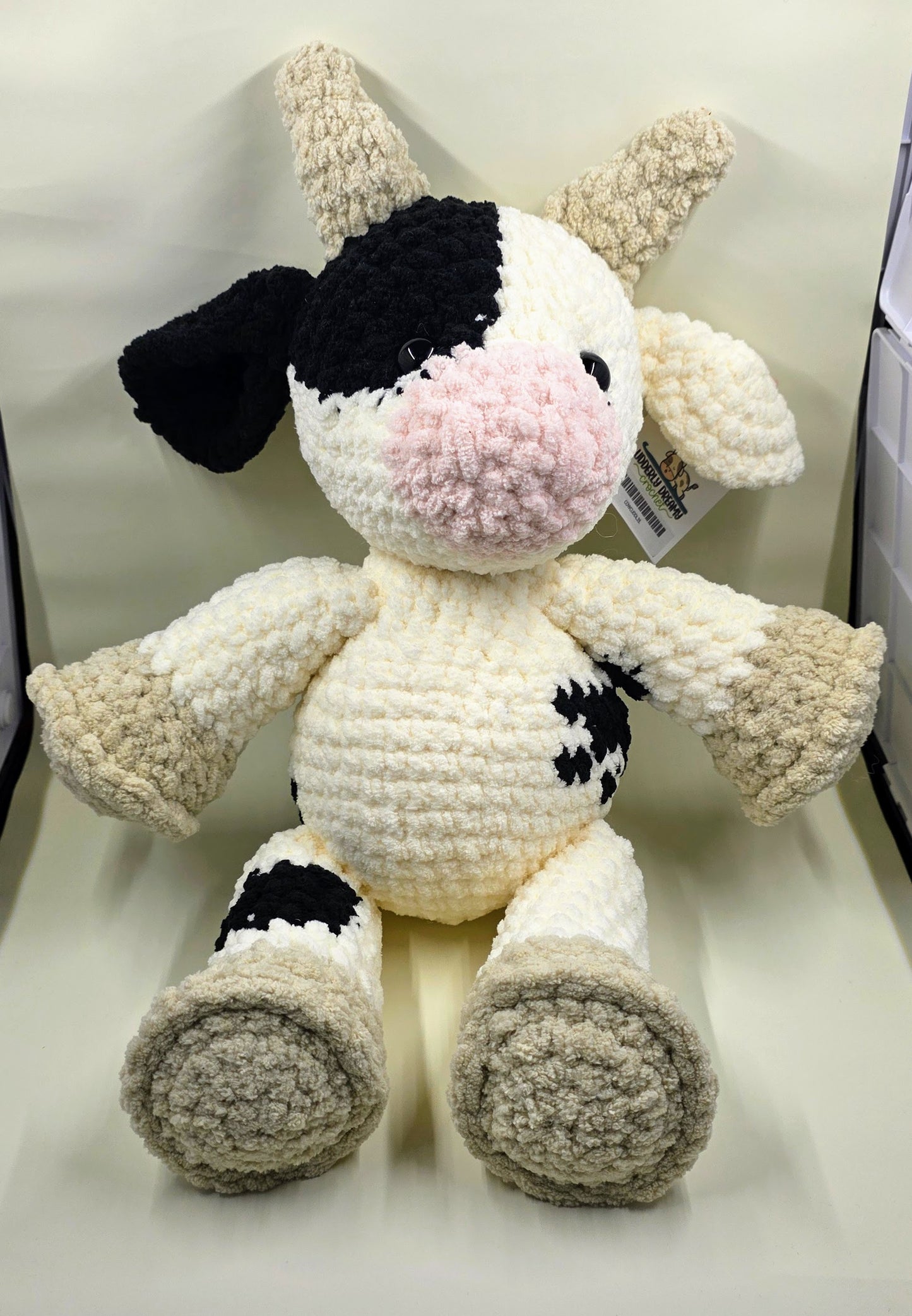 🐮 Crochet Cuddly Cow Plush
