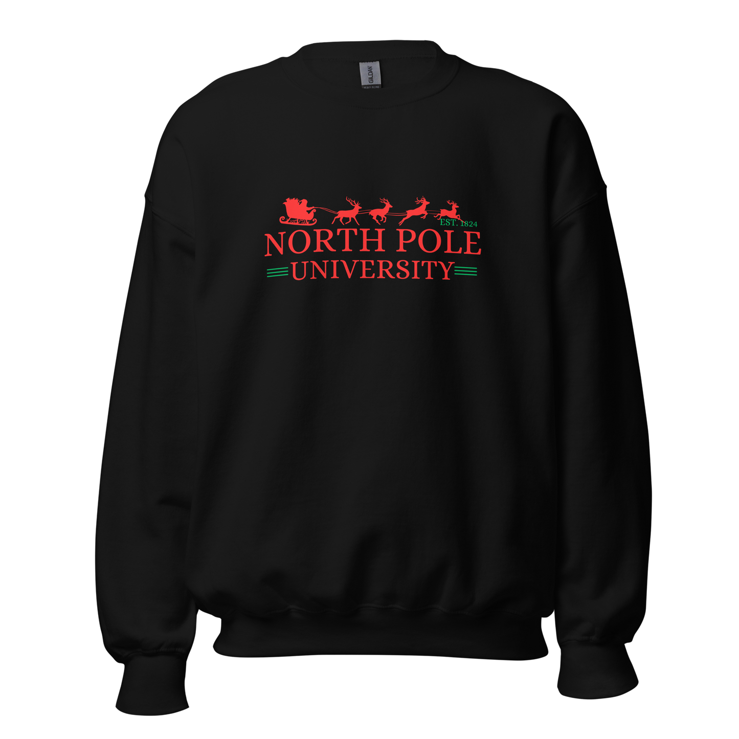 North Pole University Sweatshirt - Black