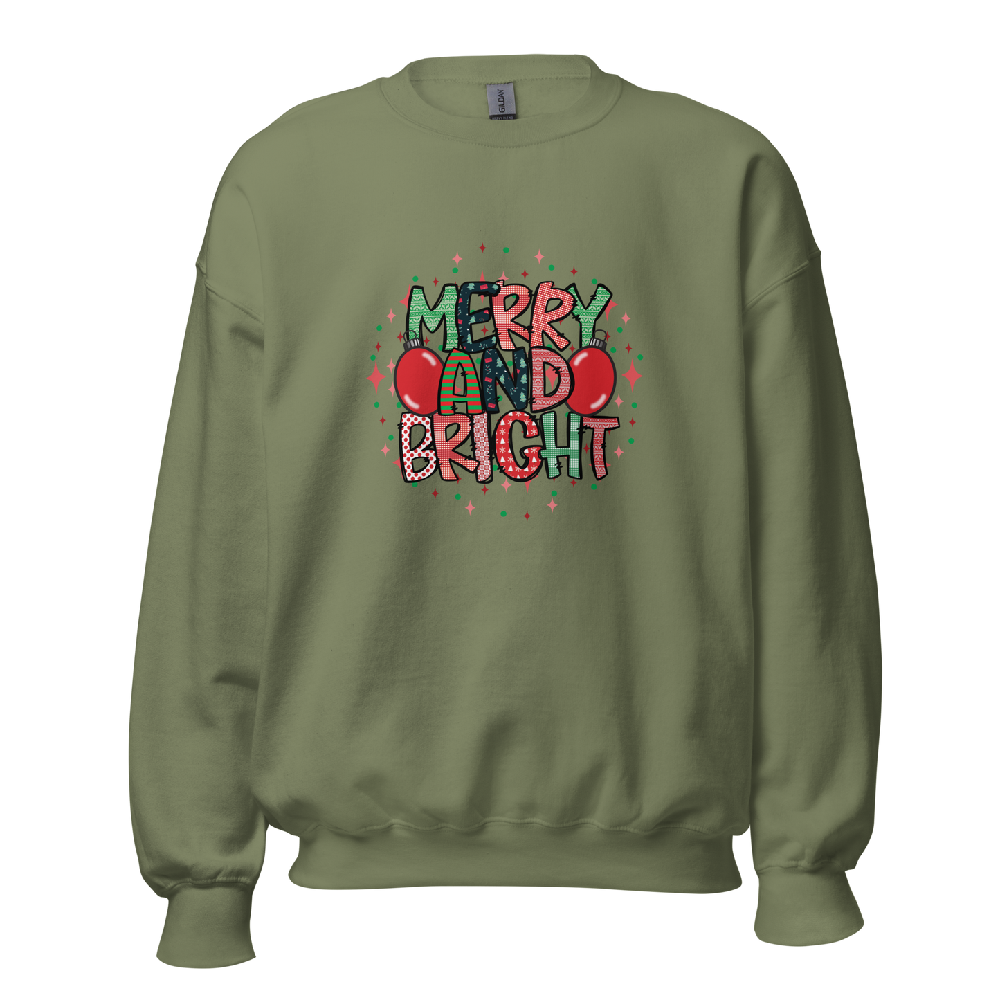 Merry & Bright Sweatshirt- Green