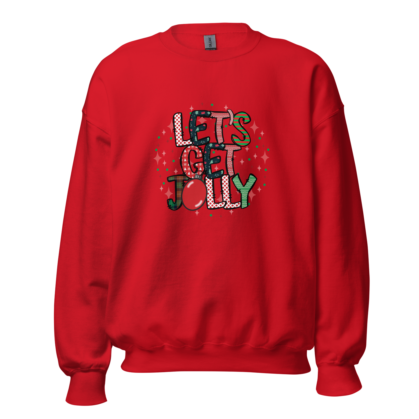 Let's Get Jolly Sweatshirt- Red