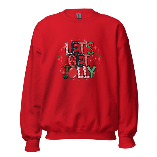 Let's Get Jolly Sweatshirt- Red